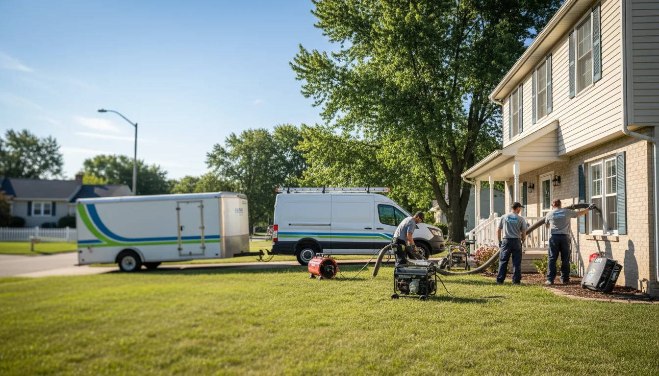 Flooded Basement Restoration And Cleanup With Repair in Waukegan, IL near me